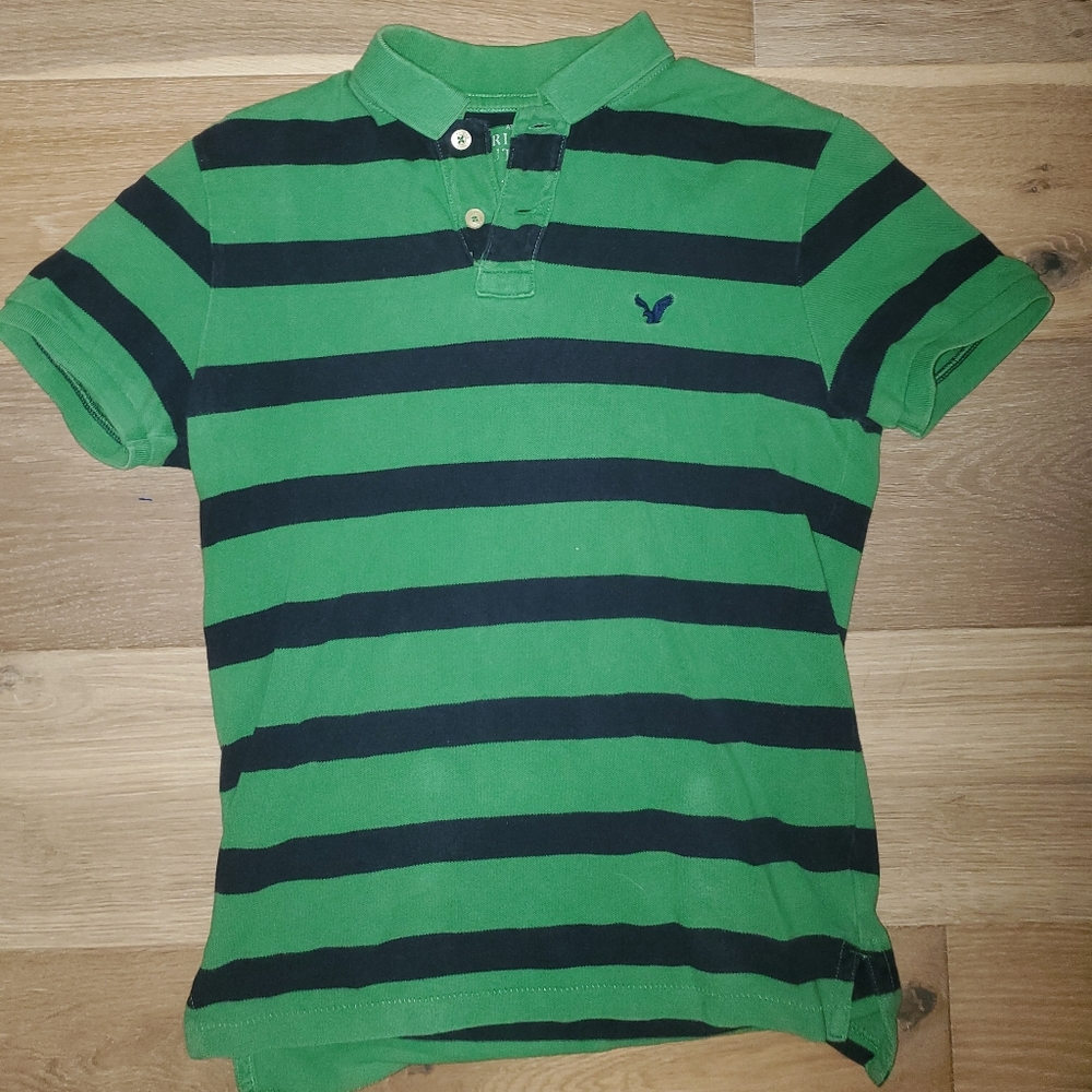 American Eagle Outfitters Stripped Polo size small